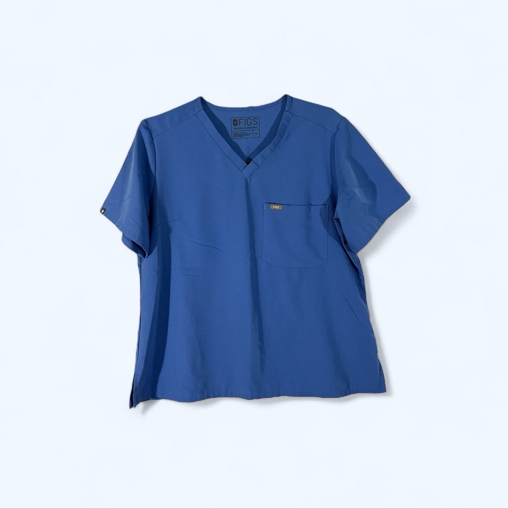 FIGS Blue‎ Scrub Top GRC